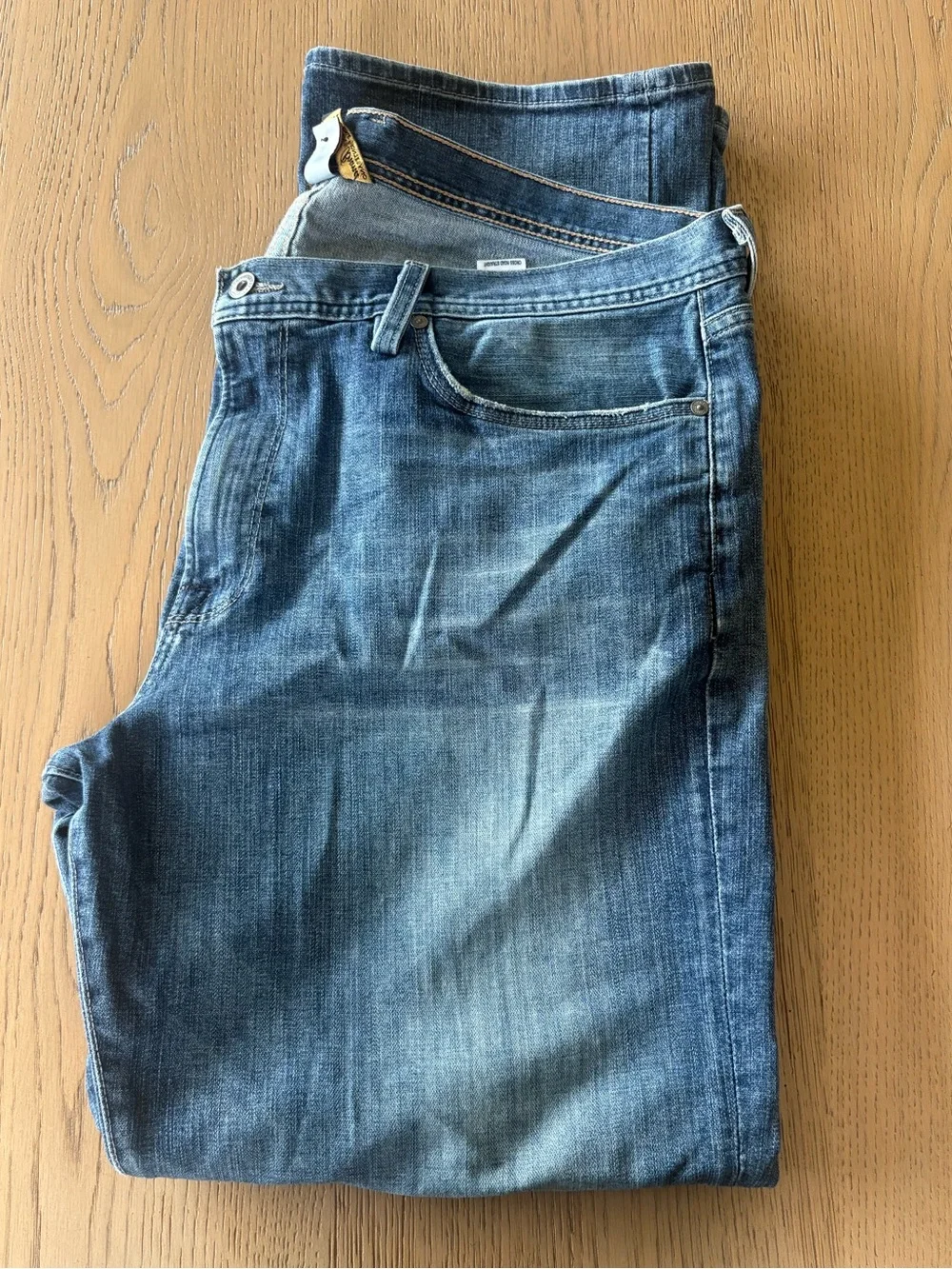 Lucky Brand 221 Original Straight Jeans Men’s 38 Blue Stretch Denim